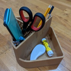 Pot à crayon personnalisable en PLA-bois