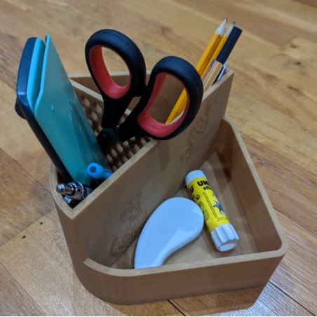 Pot à crayon personnalisable en PLA-bois