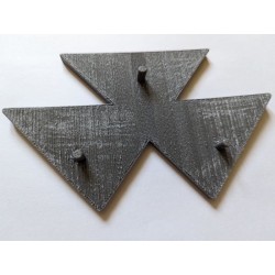 Emblème haut de calandre MF65 - MF765 - MF865 - Vue arrière