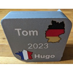 Pot à crayon personnalisable dessous - France - Allemagne