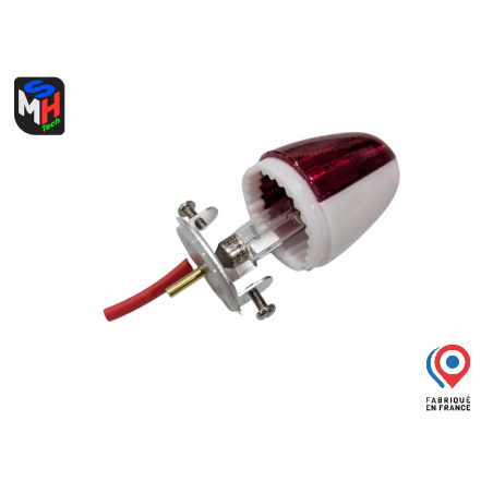 Pack Cabochon + Platine support ampoule  – Feux Massey Ferguson (Réf. 965207M1)