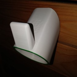 Support blanc pour prise de charge Type 2 avec support de câble