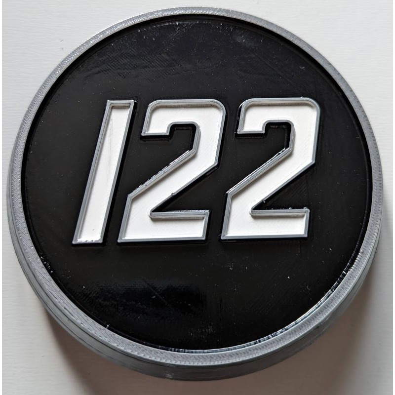 Ecusson MF 122 latéral - Emblème latéral MF122