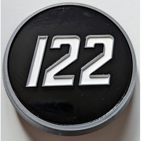 Ecusson MF 122 latéral - Emblème latéral MF122