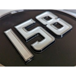 Ecusson MF 158 latéral - Emblème latéral MF158 - zoom