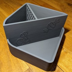 Pot à crayon personnalisable gris